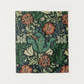 William Morris Compton Floral Art Nouveau Pattern Wandkleed (Voorkant)
