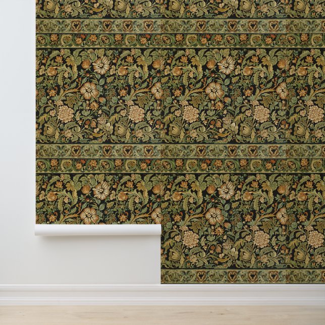 William Morris Compton Florale Art Nouveau Patroon Behang (Applicatie)