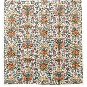William Morris Compton Florale Art Nouveau Patroon Douchegordijn