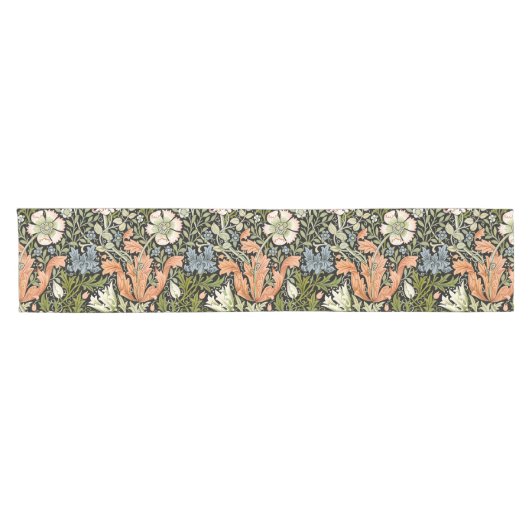 William Morris Compton Florale Art Nouveau Patroon Korte Tafelloper (Horizontaal)