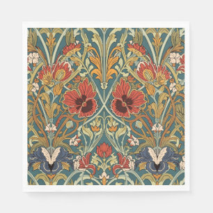 William Morris Compton Florale Art Nouveau Patroon Servet