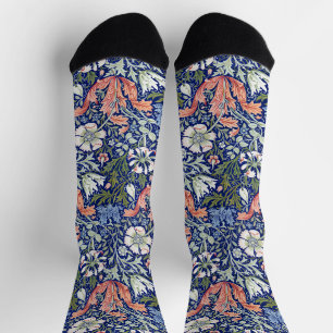 William Morris Compton Florale Art Nouveau Patroon Sokken