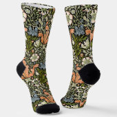 William Morris Compton Florale Art Nouveau Patroon Sokken (Gebogen)