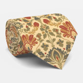 William Morris Compton Florale Art Nouveau Patroon Stropdas (Opgerold)