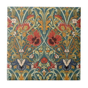 William Morris Compton Florale Art Nouveau Patroon Tegeltje