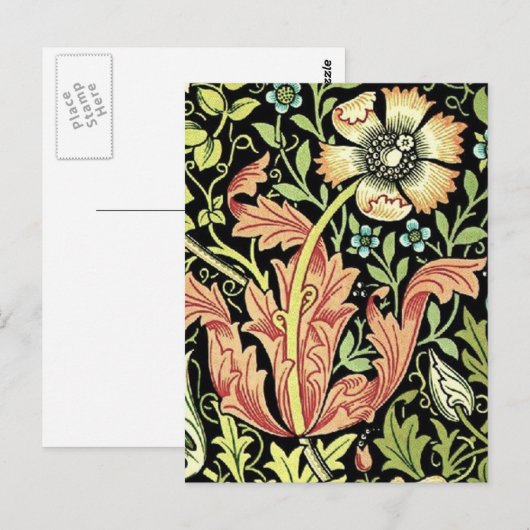 William Morris Compton Wallpaper Classic Briefkaart (Voorkant / Achterkant)