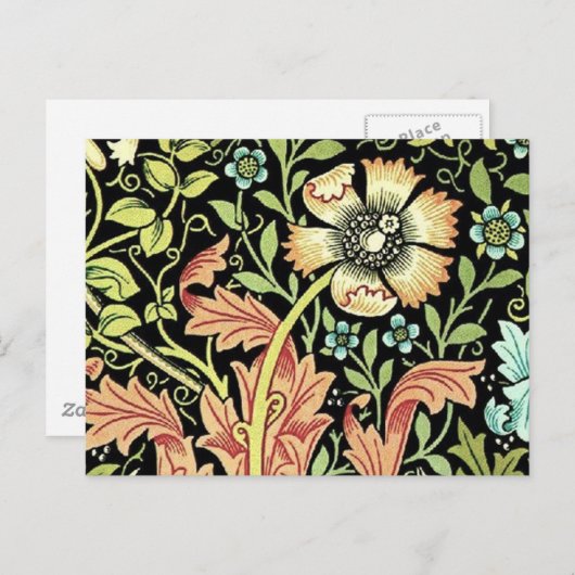 William Morris Compton Wallpaper Classic Briefkaart (Voorkant / Achterkant)