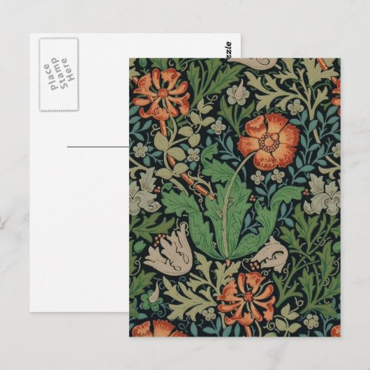 William Morris Compton Wallpaper Classic Briefkaart (Voorkant / Achterkant)