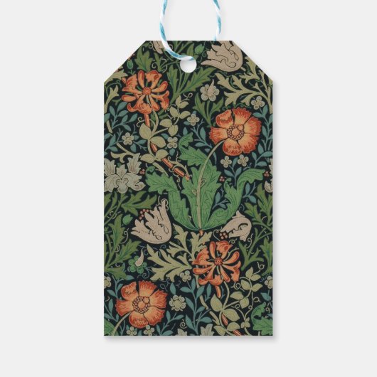 William Morris Compton Wallpaper Classic Cadeaulabel (Achterkant)