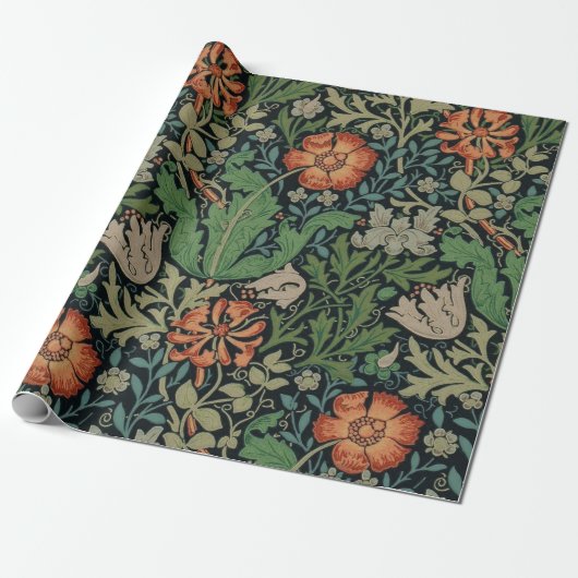 William Morris Compton Wallpaper Classic Cadeaupapier (Uitgerold)