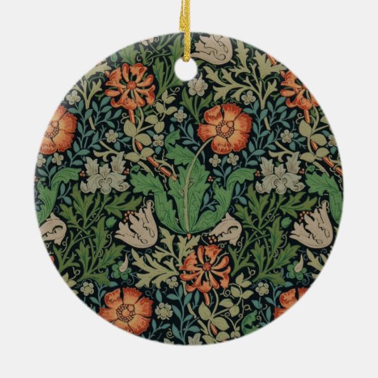 William Morris Compton Wallpaper Classic Keramisch Ornament (Achterkant)