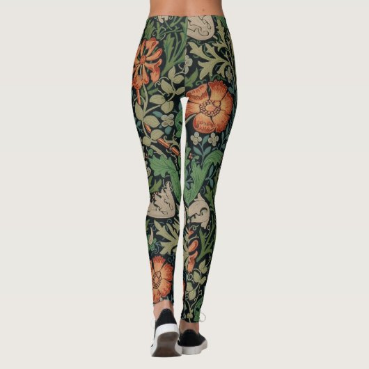 William Morris Compton Wallpaper Classic Leggings (Achterkant)