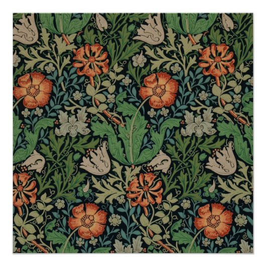 William Morris Compton Wallpaper Classic Perfect Poster (Voorkant)