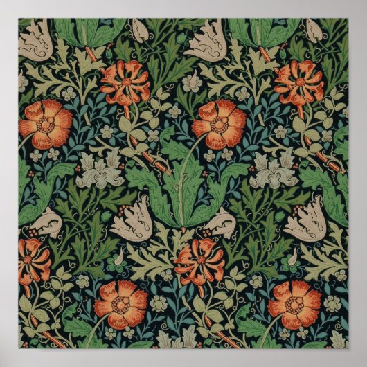 William Morris Compton Wallpaper Classic Poster (Voorkant)