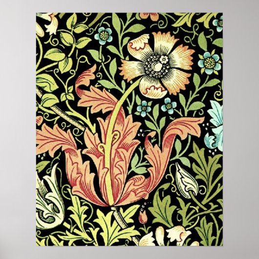 William Morris Compton Wallpaper Classic Poster (Voorkant)