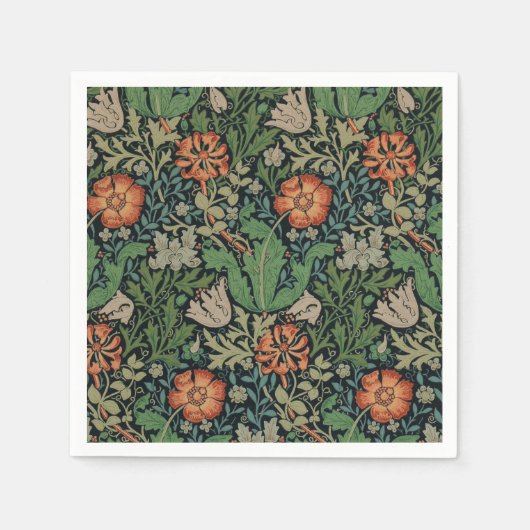 William Morris Compton Wallpaper Classic Servetten (Voorkant)
