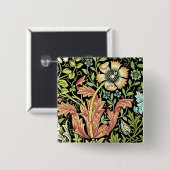 William Morris Compton Wallpaper Classic Vierkante Button 5,1 Cm (Voorkant /achterkant)