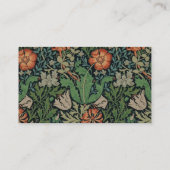 William Morris Compton Wallpaper Classic Visitekaartje (Achterkant)