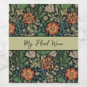 William Morris Compton Wallpaper Classic Wijn Etiket (Enkel label)