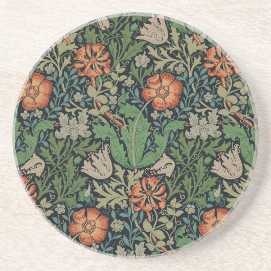 William Morris Compton Wallpaper Classic Zandsteen Onderzetter (Voorkant)