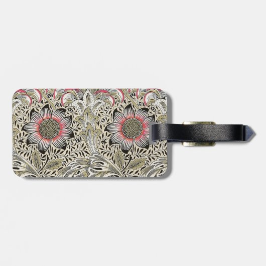 William Morris Corncockle behang floral Bagagelabel (Achterkant horizontaal)