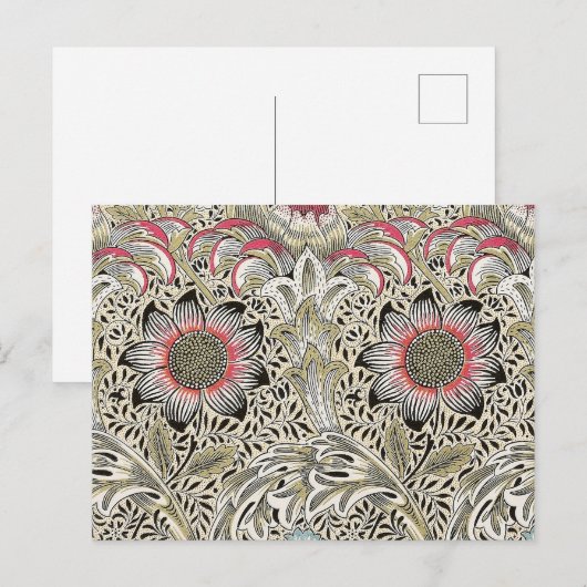 William Morris Corncockle behang floral Briefkaart (Voorkant / Achterkant)