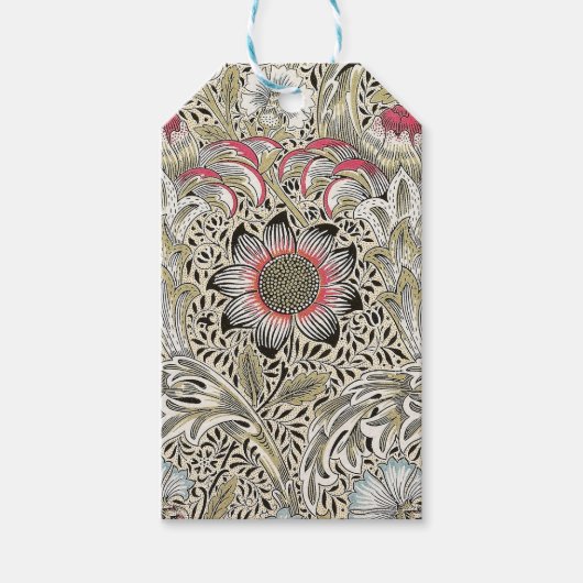 William Morris Corncockle behang floral Cadeaulabel (Voorkant)
