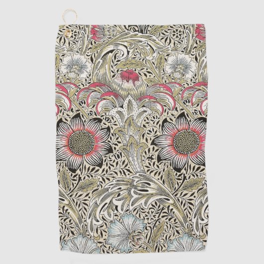 William Morris Corncockle behang floral Golfhanddoek (Voorkant)