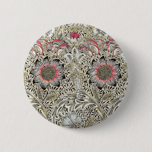 William Morris Corncockle behang floral Ronde Button 5,7 Cm