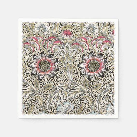 William Morris Corncockle behang floral Servet (Voorkant)