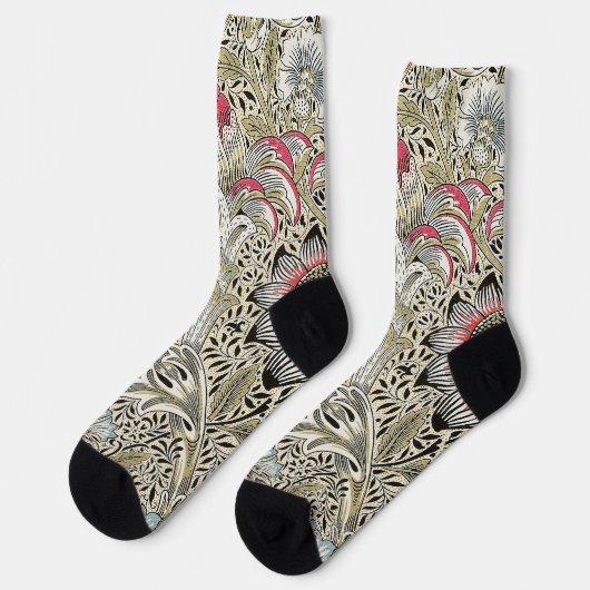 William Morris Corncockle behang floral Sokken (Links)