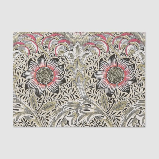 William Morris Corncockle behang floral Tissuepapier (Voorkant)
