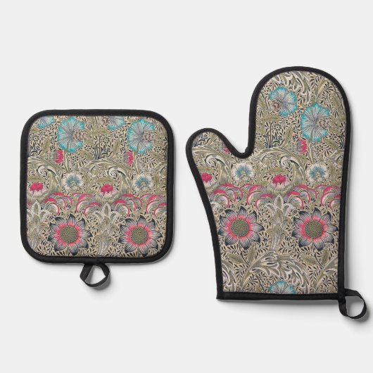 William Morris Corncockle Ovenwant & Pannenlap Set (Voorkant)