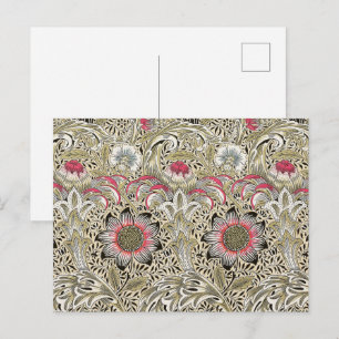 William Morris Corncockle Vintage Bloemmotief Briefkaart