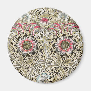 William Morris Corncockle Vintage Bloemmotief Magneet