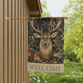  William Morris Cottage Core Deer Floral Huisvlag