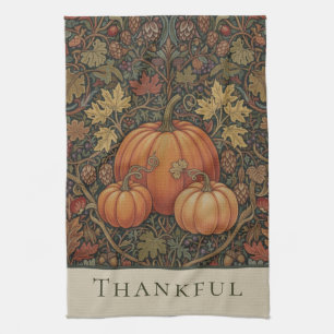 William Morris Cottage Dankbare Pompoen Herfst Theedoek