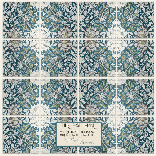 William Morris Craftsman Era  Sketch RIGHT Tegeltje