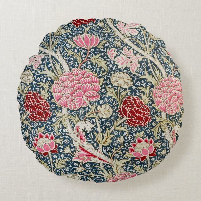 William Morris' Cray (1884-1917) Rond Kussen (Voorkant)