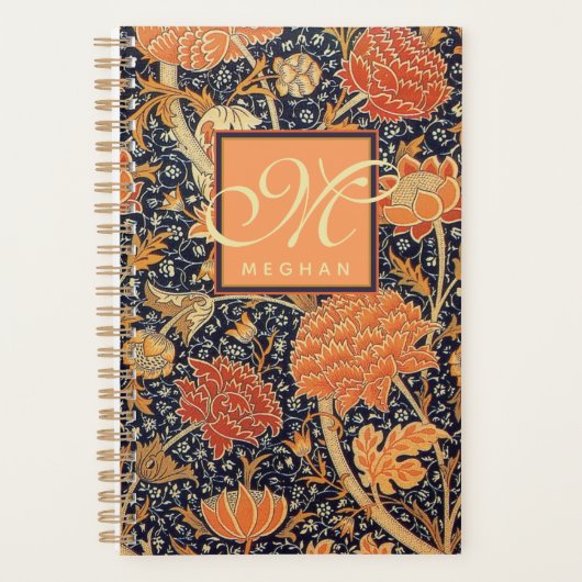 William Morris - Cray - Art Nouveau Sinaasappel Bl Planner (Voorkant)