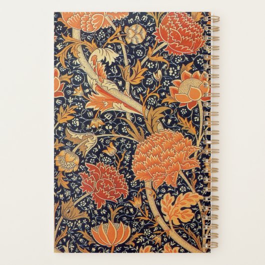 William Morris - Cray - Art Nouveau Sinaasappel Bl Planner (Achterkant)
