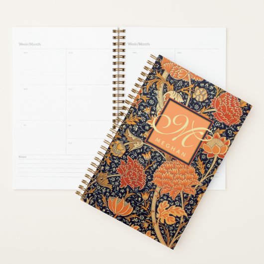 William Morris - Cray - Art Nouveau Sinaasappel Bl Planner (Display)