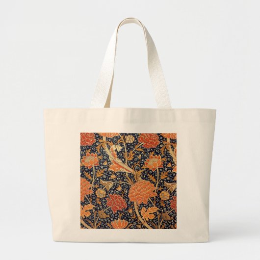 William Morris Cray Behang Bloem Patroon Grote Tote Bag (Voorkant)
