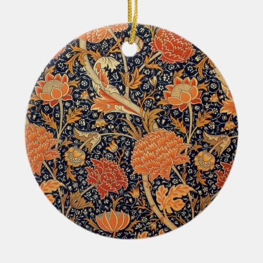William Morris Cray Behang Bloem Patroon Keramisch Ornament (Voorkant)