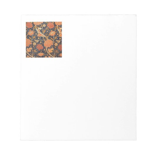 William Morris Cray Behang Bloem Patroon Notitieblok (Voorkant)