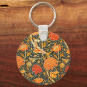 William Morris Cray Behang Bloem Patroon Sleutelhanger (Voorkant)