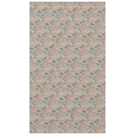 William Morris Cray Bloemenroze groen Tafelkleed (Voorkant)