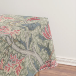 William Morris Cray Bloemenroze groen Tafelkleed