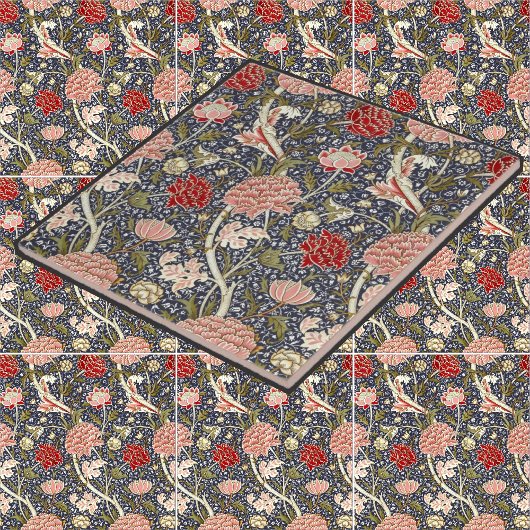 William Morris  Cray bloemmotief Tegeltje