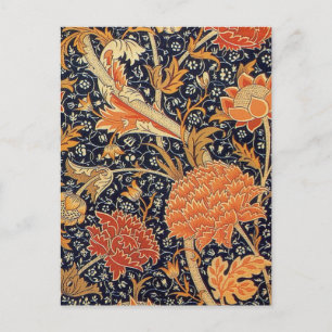William Morris Cray Bloemmotief Vintage Briefkaart
